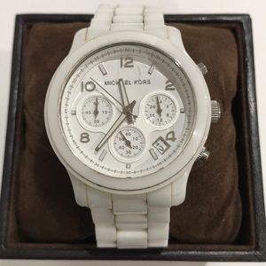Michel Kors White Ceramic Watch